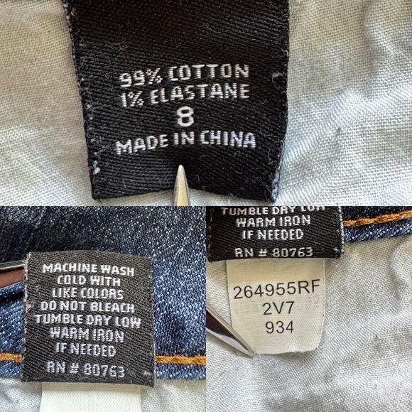 Victoria's  Secret VS Hipster Denim Jean Shorts Size 8 Mid Rise Boat Brunch Sexy - Picture 5 of 14